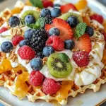Delicious Fruity Breakfast Waffle Nachos for a Joyful Morning 10 Fruity Breakfast Waffle Nachos