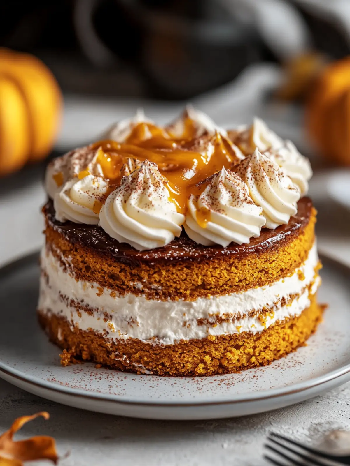 Delicious Pumpkin Quake Cake with Cream Cheese Surprise 3 Pumpkin Quake Cake