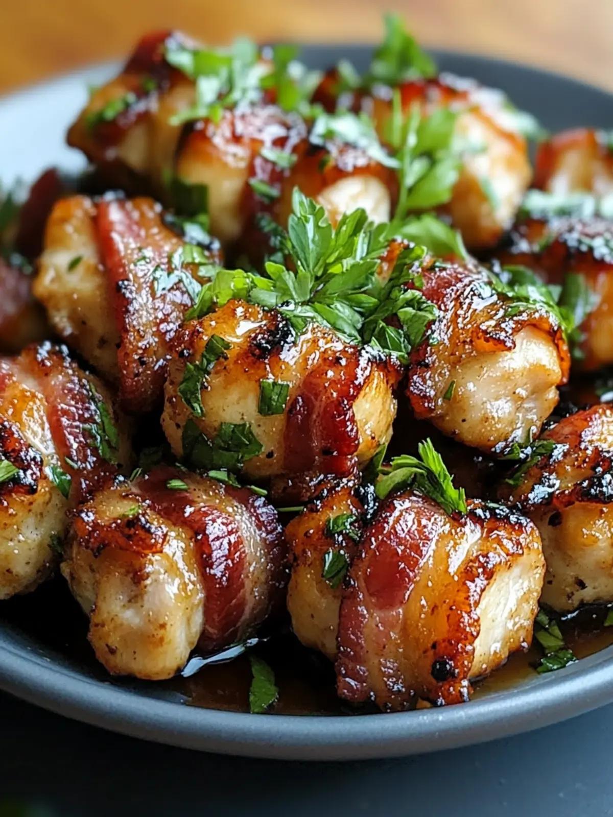 Maple Glazed Bacon Chicken Bites You'll Crave Again and Again 2 Maple Glazed Bacon Chicken Bites