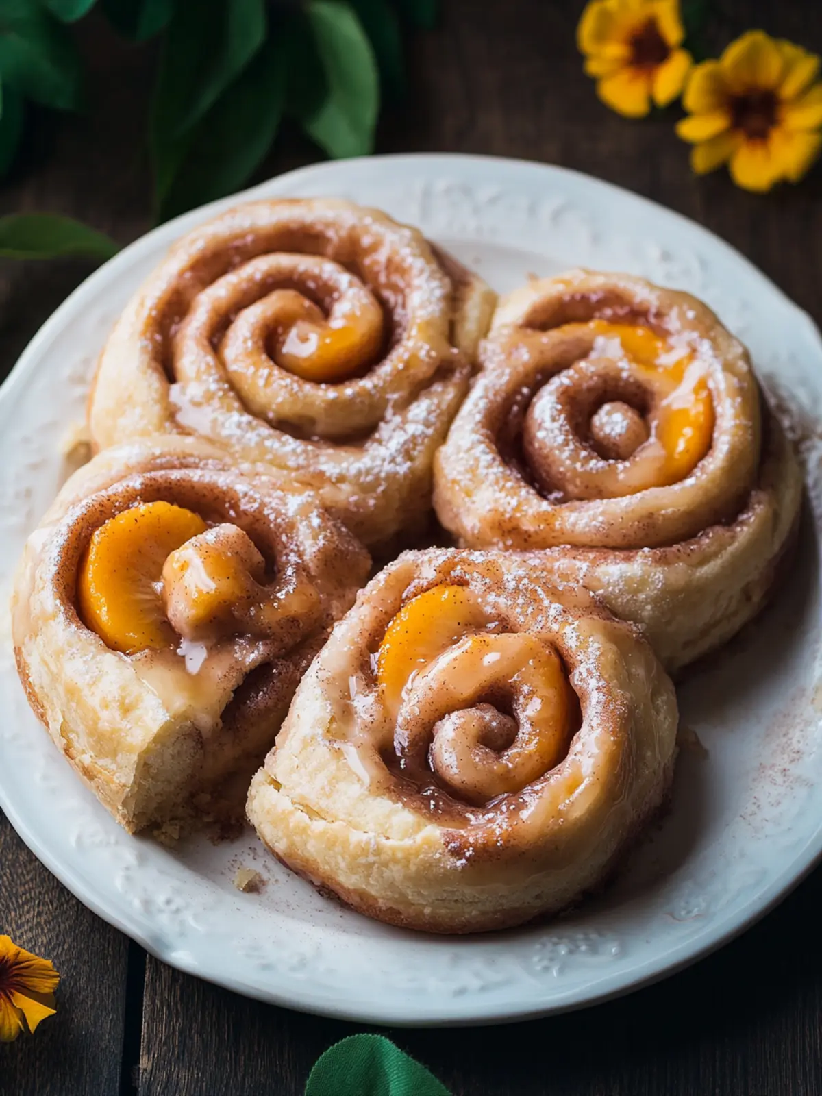 Peach Pie Cinnamon Rolls That Will Change Your Breakfast Game 5 Peach Pie Cinnamon Rolls