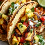 Zesty Chili Lime Chicken Tacos with Pineapple Salsa Bliss 4 Chili Lime Chicken Tacos with Grilled Pineapple Salsa