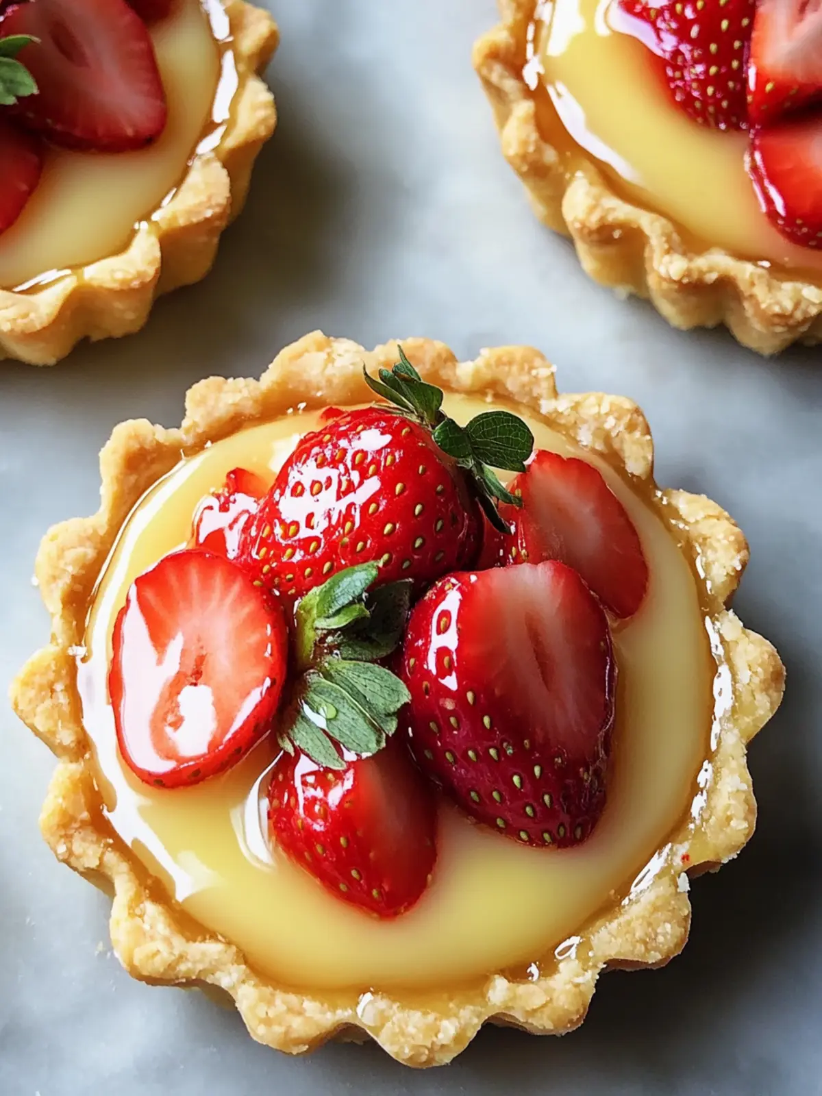 Strawberry Honey Custard Tarts: Your Perfect Spring Dessert 4 Strawberry Honey Custard Tarts