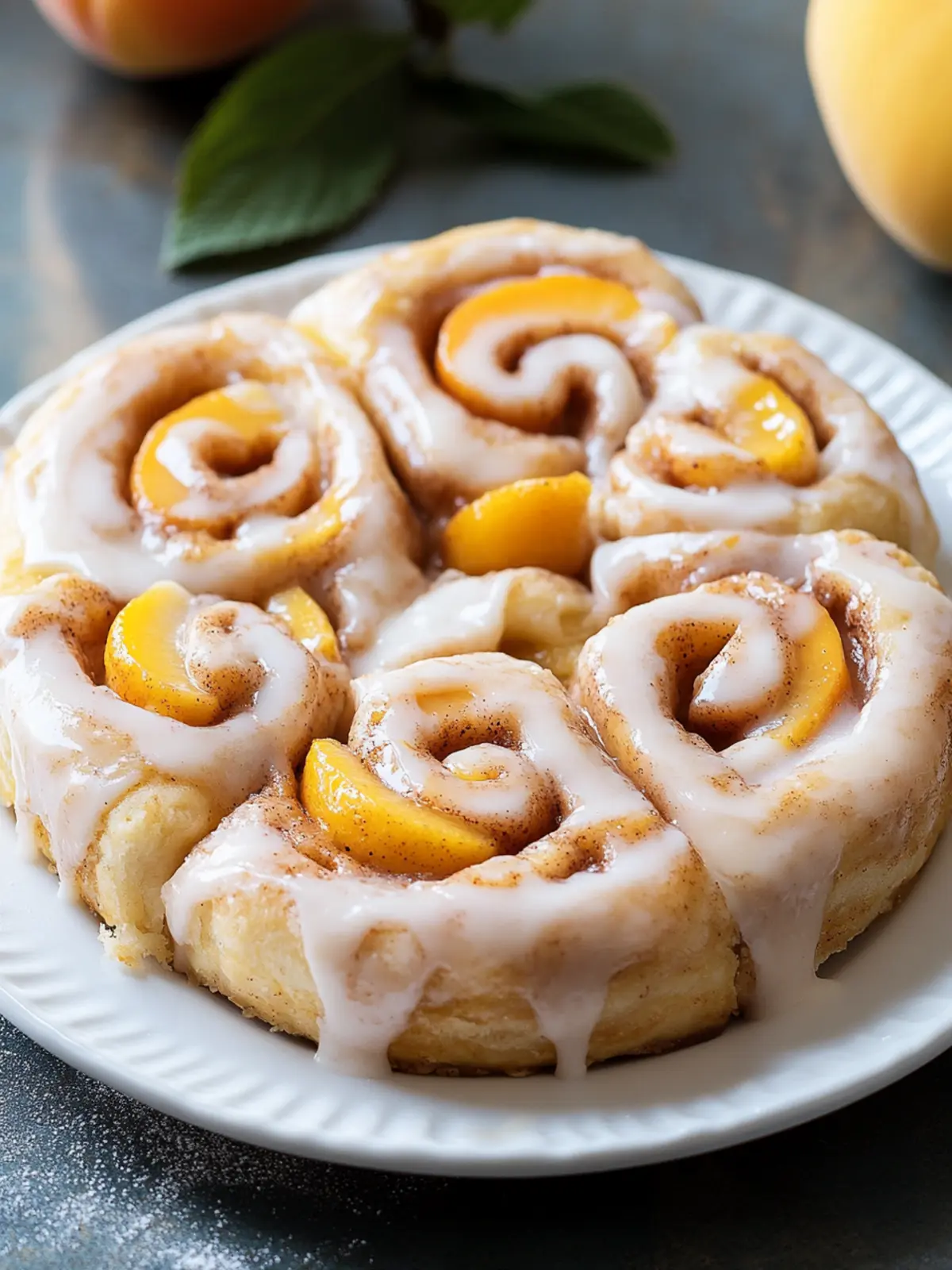 Peach Pie Cinnamon Rolls That Will Change Your Breakfast Game 4 Peach Pie Cinnamon Rolls