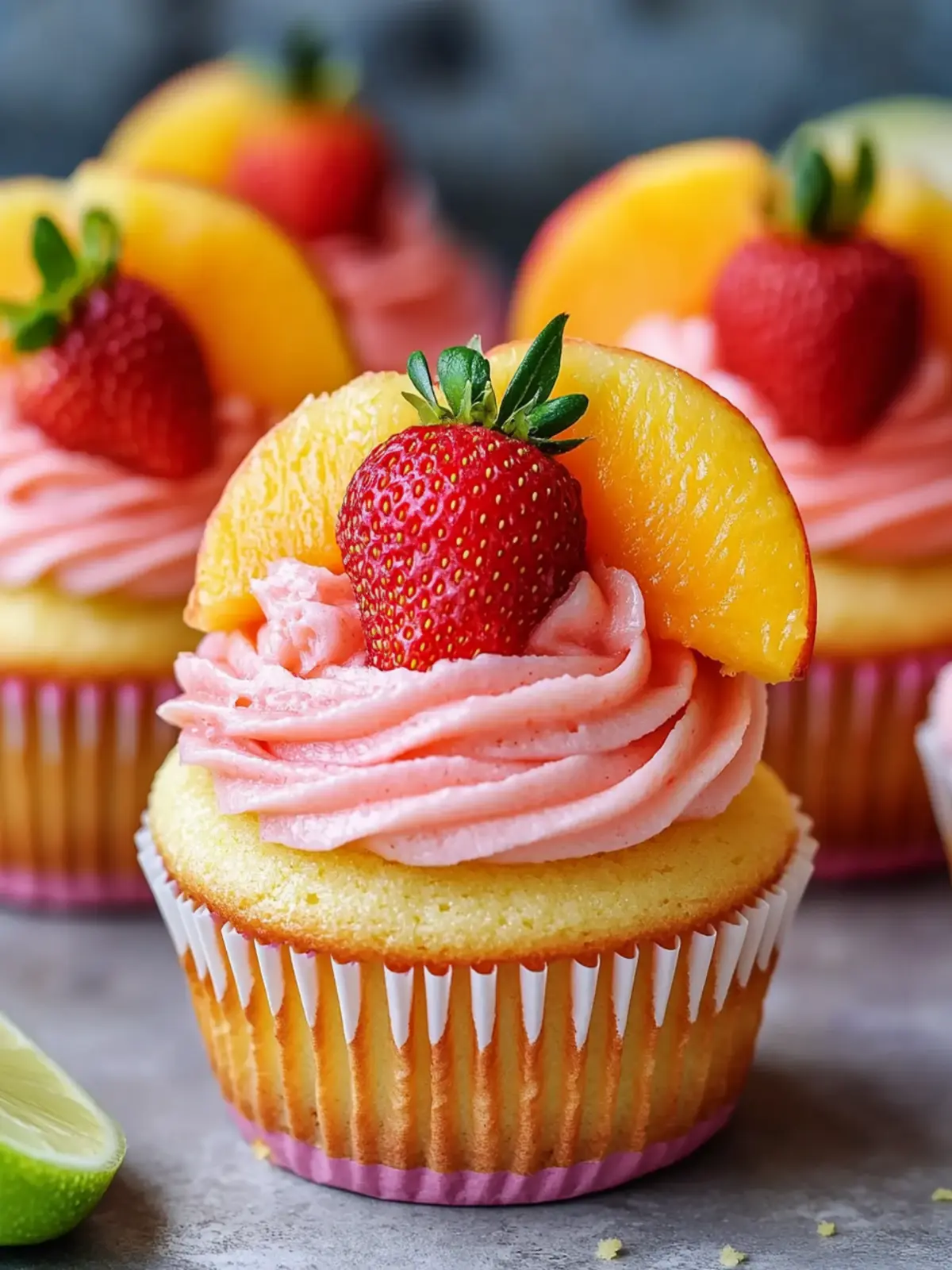 Tropical Strawberry Mango Margarita Cupcakes for Endless Summer Fun 5 Tropical Strawberry Mango Margarita Cupcakes