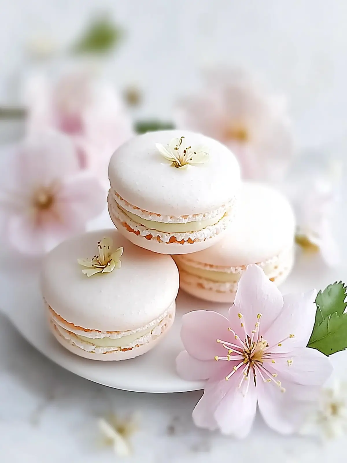 Delicious Flower Macarons: Easy Gluten-Free Baking Fun 4 Flower Macarons