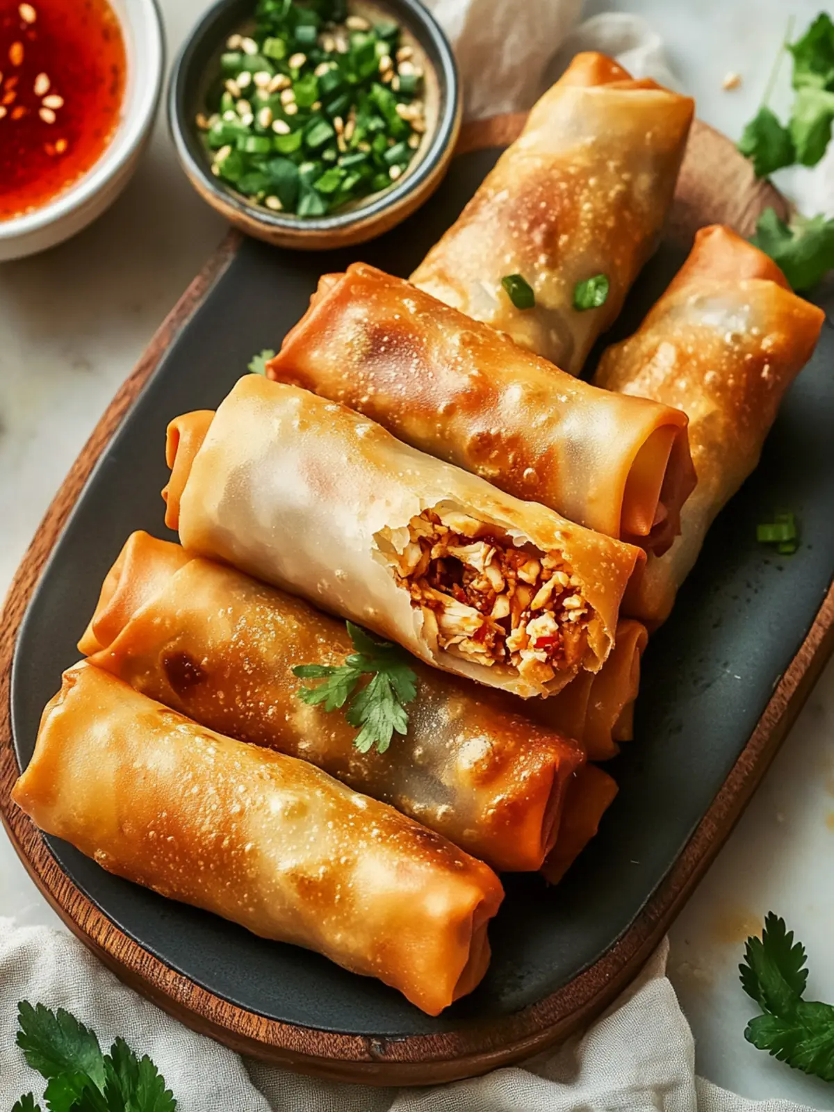 Crispy Msakhan Egg Rolls Made Easy with Rotisserie Chicken 5 Crispy Msakhan Egg Rolls Made Easy with Rotisserie Chicken