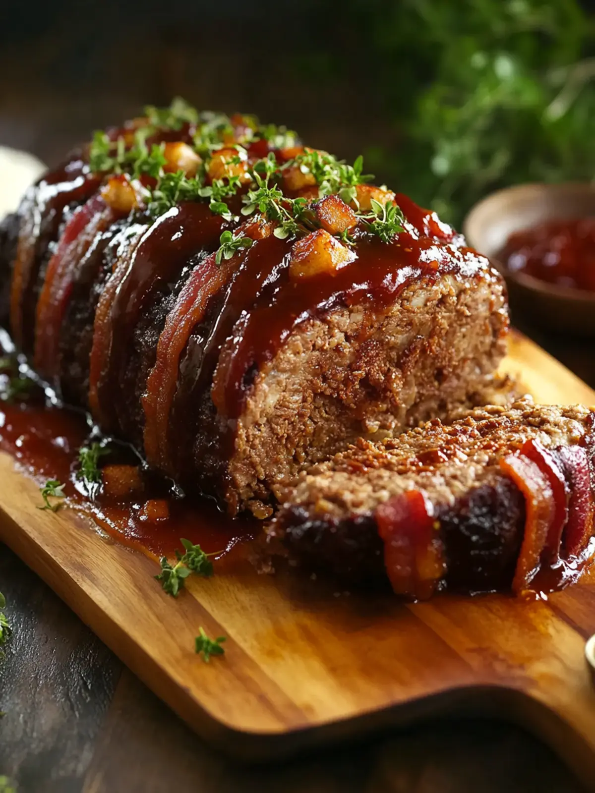 Whiskey BBQ Meatloaf with Bacon Blanket: Comfort Food Bliss 5 Whiskey BBQ Meatloaf with Bacon Blanket