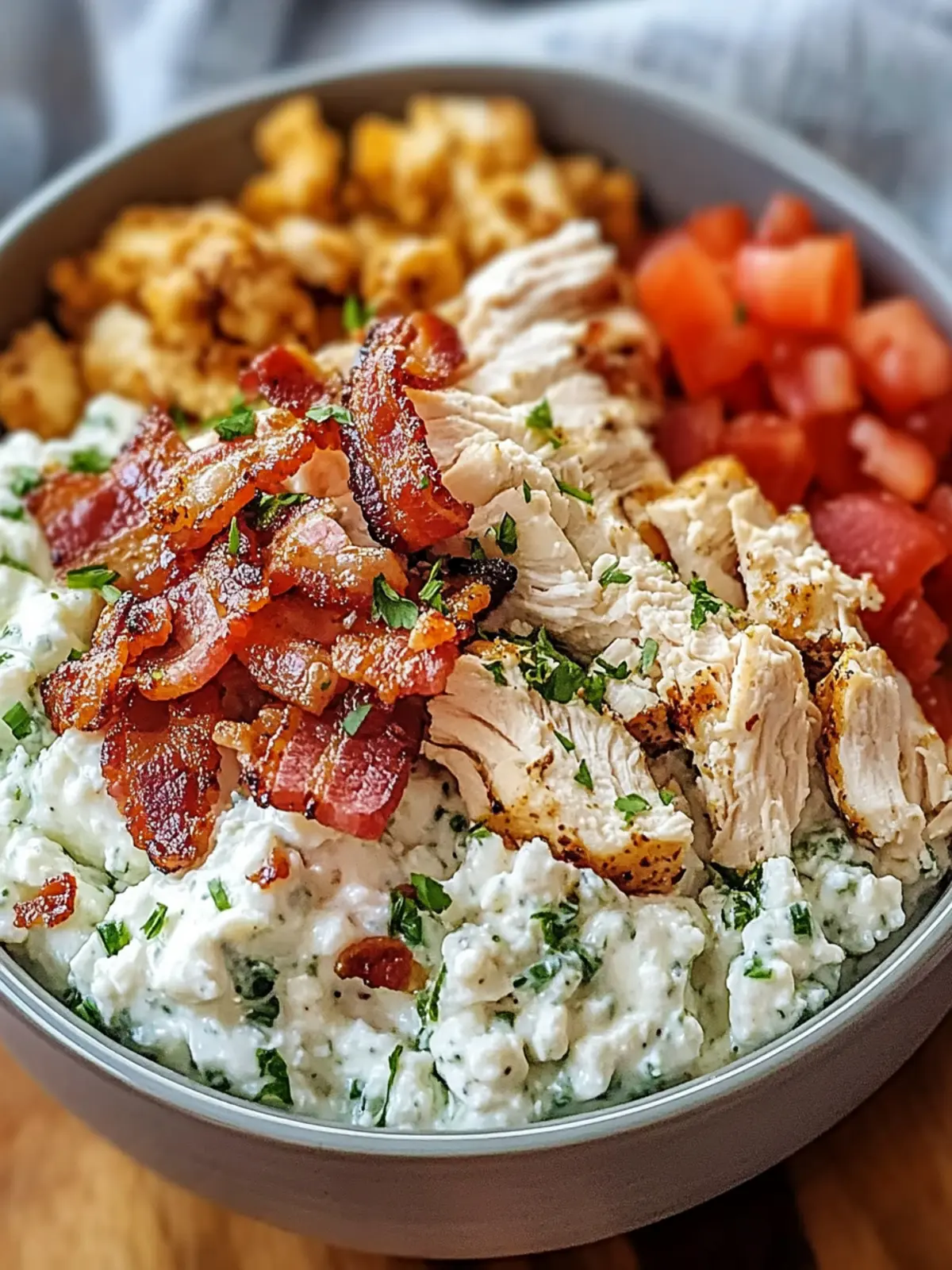 Wholesome Chicken Bacon Ranch Cottage Cheese Bowl You’ll Love 2 Chicken Bacon Ranch Cottage Cheese Bowl