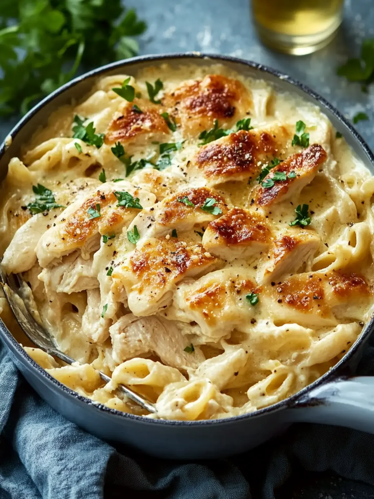 Creamy Baked Chicken Alfredo for Effortless Weeknight Dinners 2 Baked Chicken Alfredo