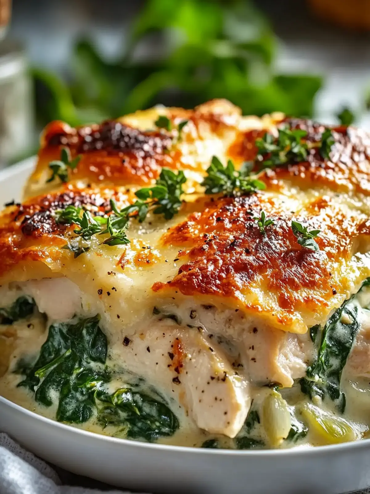 Creamy Chicken and Spinach Casserole for Cozy Family Nights 2 Creamy Chicken and Spinach Casserole