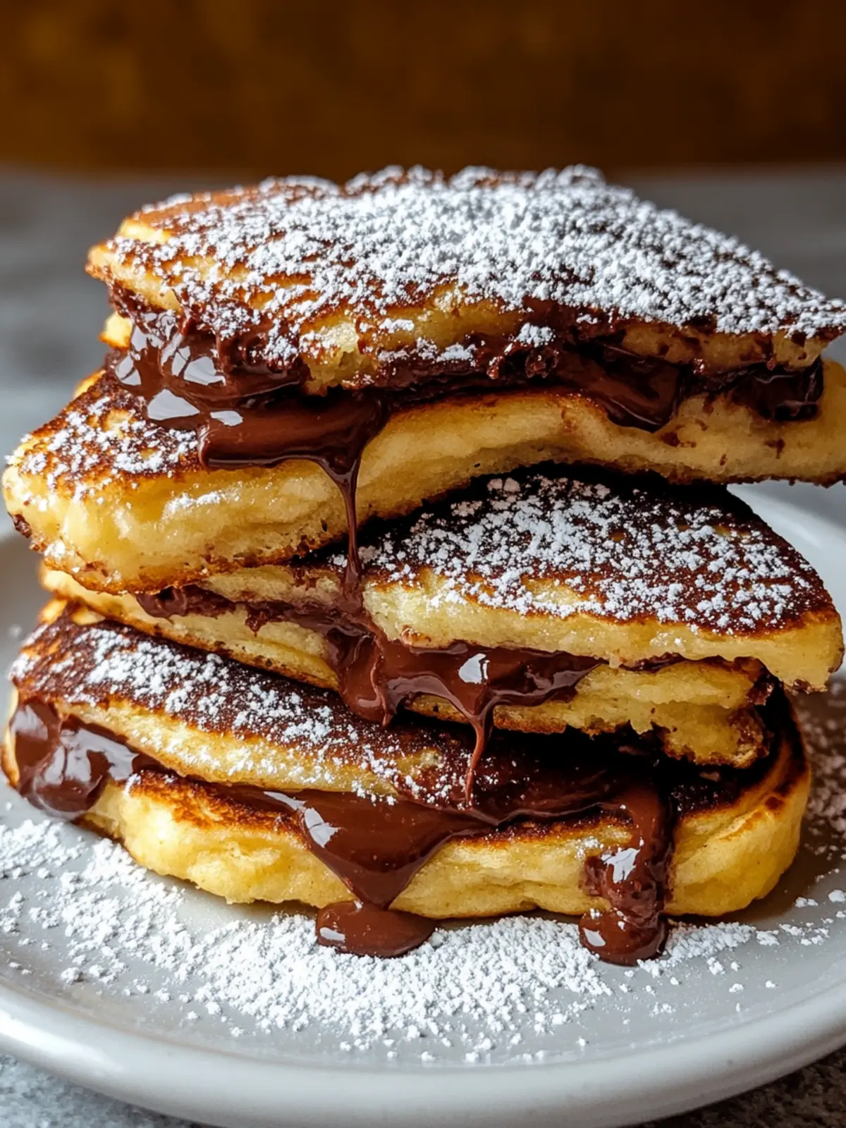 Decadent Fried Nutella Pancake Sandwiches for Ultimate Indulgence 5 Fried Nutella Pancake Sandwich