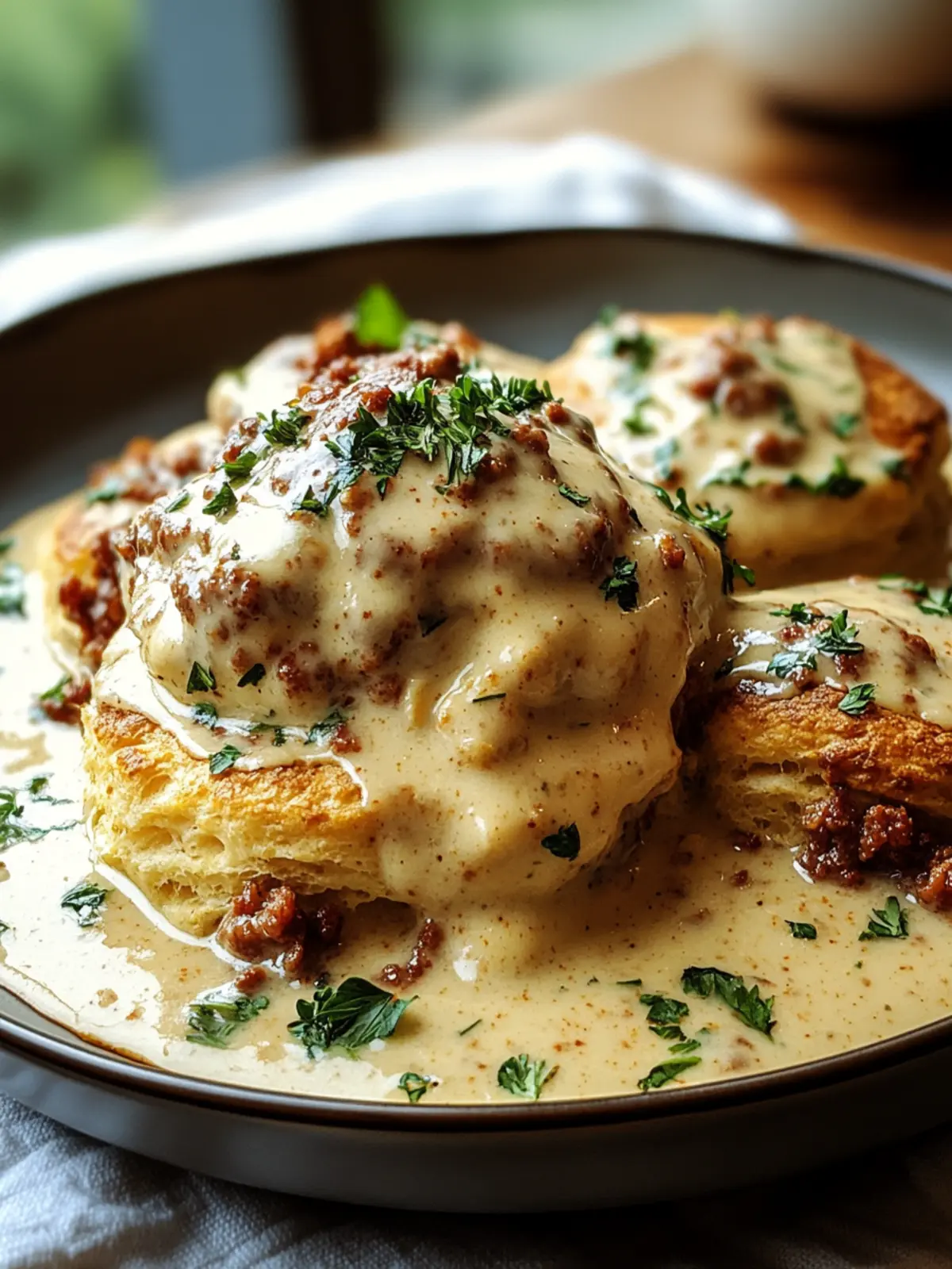 Delicious Biscuits and Chorizo Gravy for a Cozy Breakfast 3 Biscuits and Chorizo Gravy