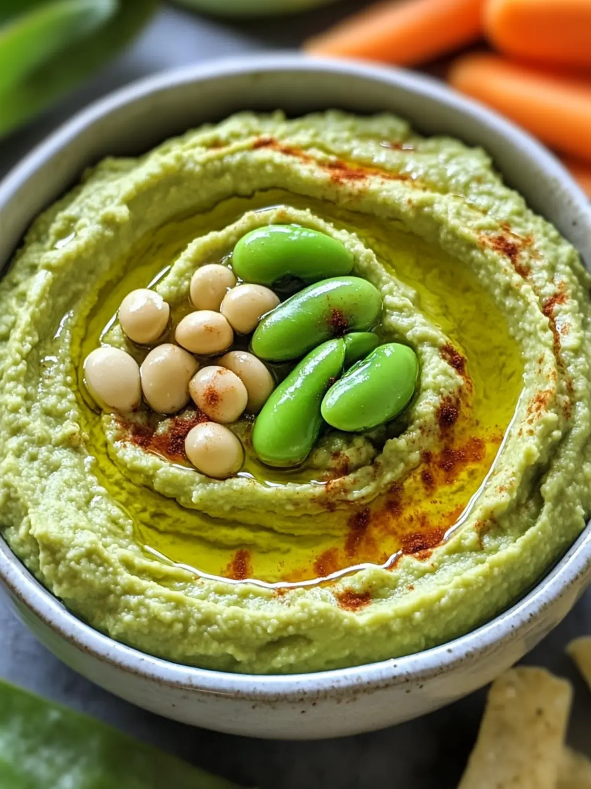 Creamy Edamame Hummus: Quick Vegan Dip for Any Occasion 3 Creamy Edamame Hummus