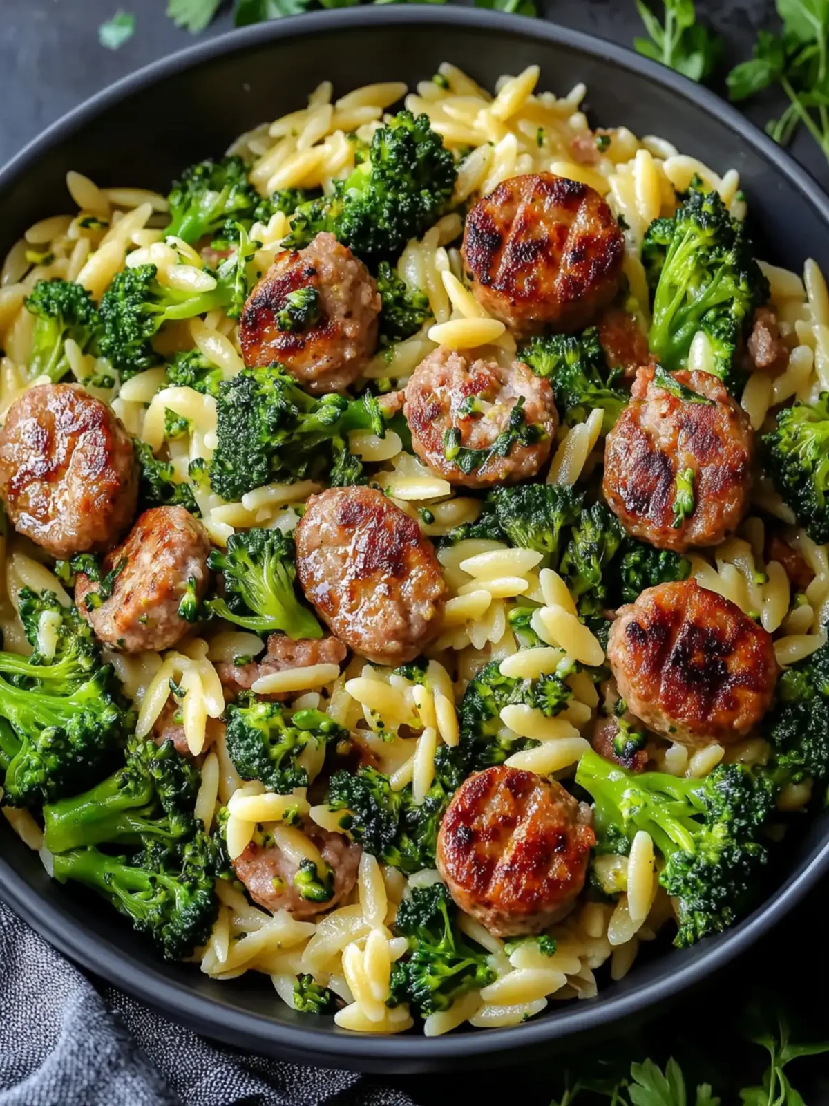 Satisfy Your Cravings with Easy Sausage Broccoli Orzo 5 Sausage Broccoli Orzo