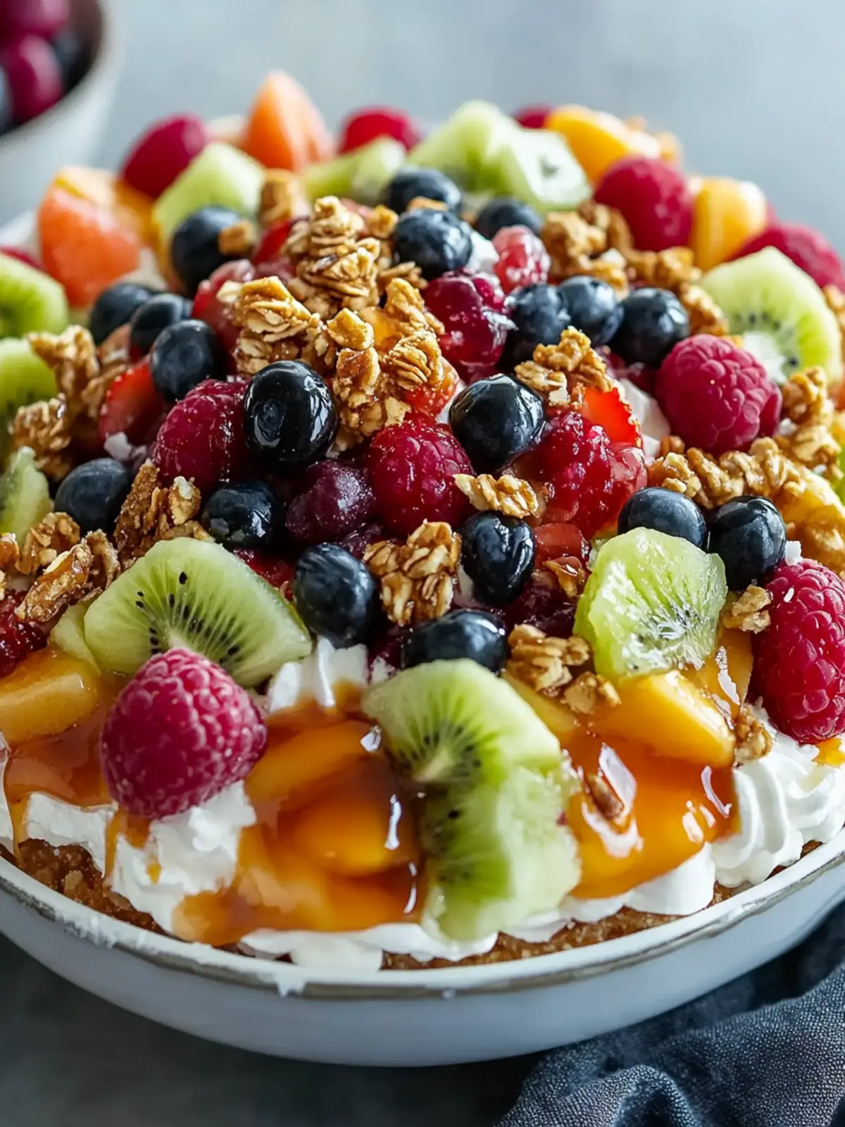 Caramel Crunch Cheesecake Fruit Salad: A Sweet Refreshing Treat 2 Caramel Crunch Cheesecake Fruit Salad