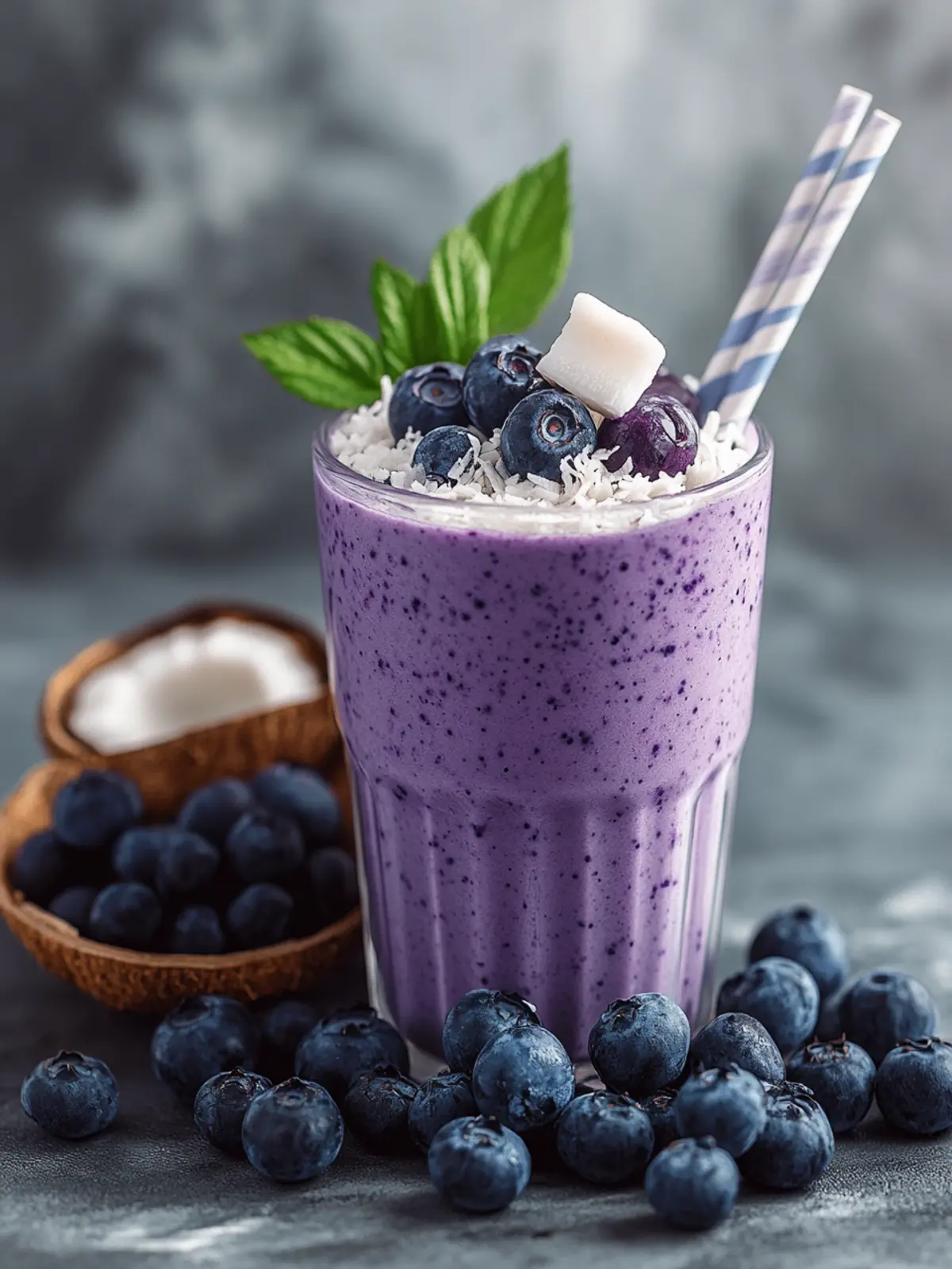 Creamy Blueberry Coconut Smoothie for a Dreamy Breakfast Boost 3 Creamy Blueberry Coconut Smoothie