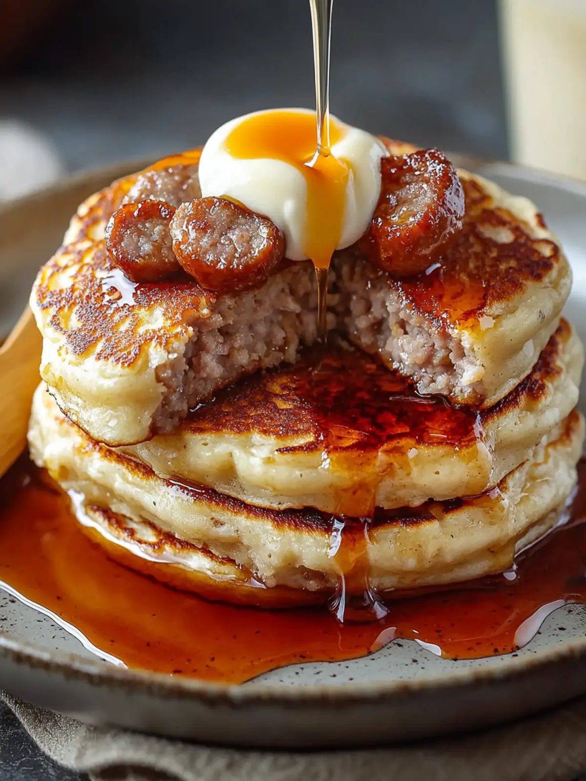 Sausage Dipped Pancakes: Your New Savory Breakfast Favorite 4 Sausage Dipped Pancakes