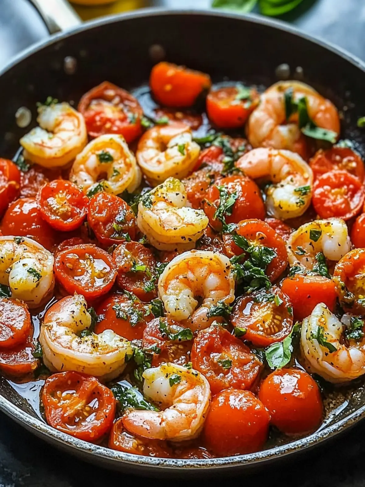 Shrimp Tomato Basil Skillet: Quick, Flavor-Packed Delight 2 Shrimp Tomato Basil Skillet
