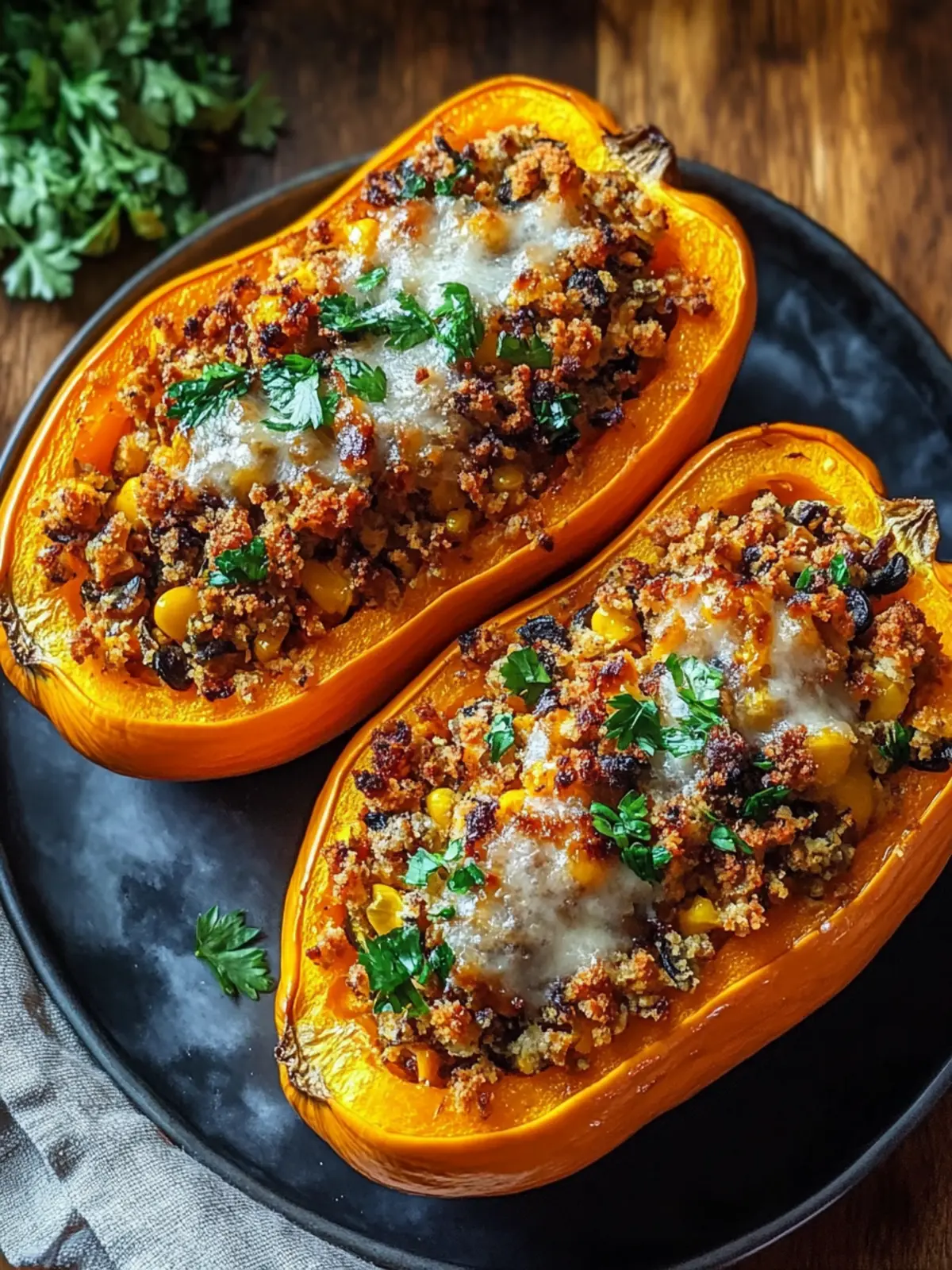 Hearty Stuffed Butternut Squash for a Cozy Fall Feast 4 Stuffed Butternut Squash