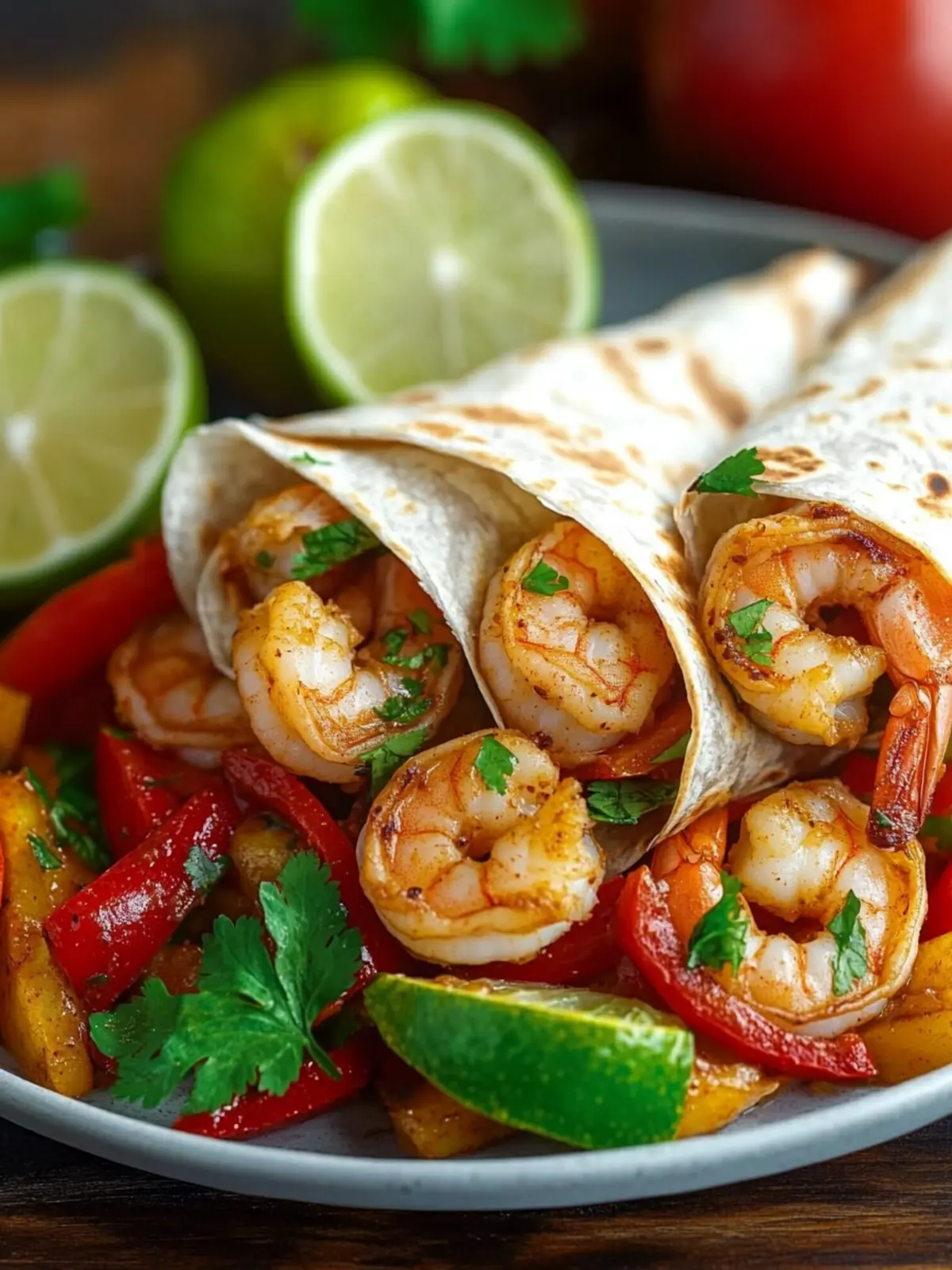 Savory Shrimp Fajita Wraps: A Quick Family Favorite! 3 Shrimp Fajita Wraps