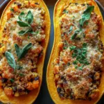 Hearty Stuffed Butternut Squash for a Cozy Fall Feast 2 Stuffed Butternut Squash
