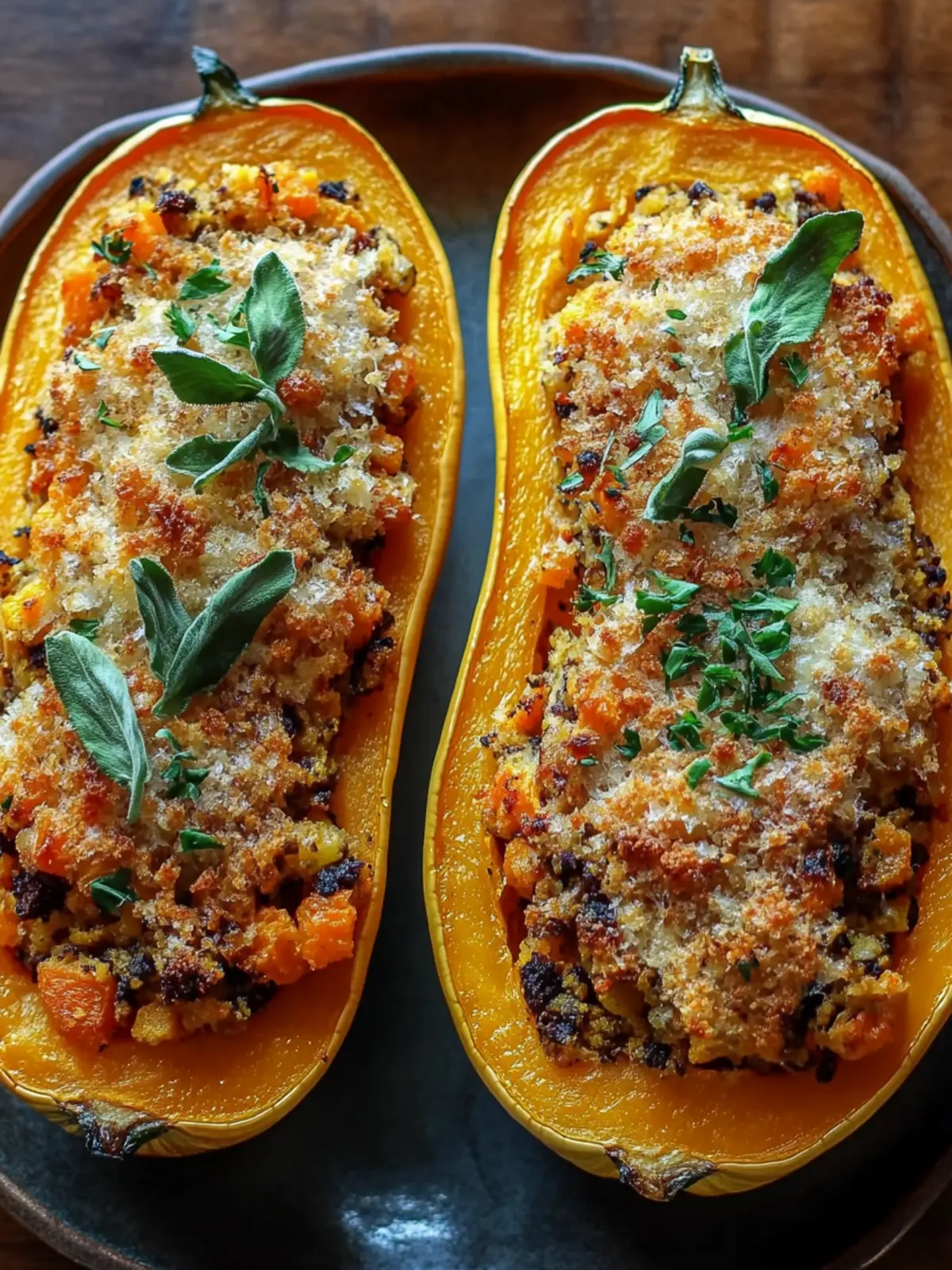 Hearty Stuffed Butternut Squash for a Cozy Fall Feast 5 Stuffed Butternut Squash