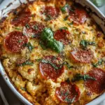 Savory Cauliflower Pizza Casserole Everyone Will Love! 4 Cauliflower Pizza Casserole