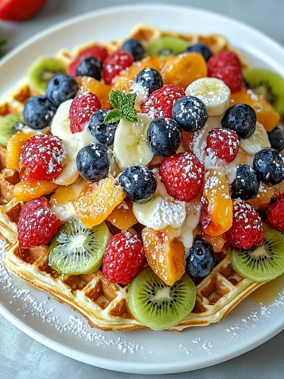 Delicious Fruity Breakfast Waffle Nachos for a Joyful Morning 2 Fruity Breakfast Waffle Nachos