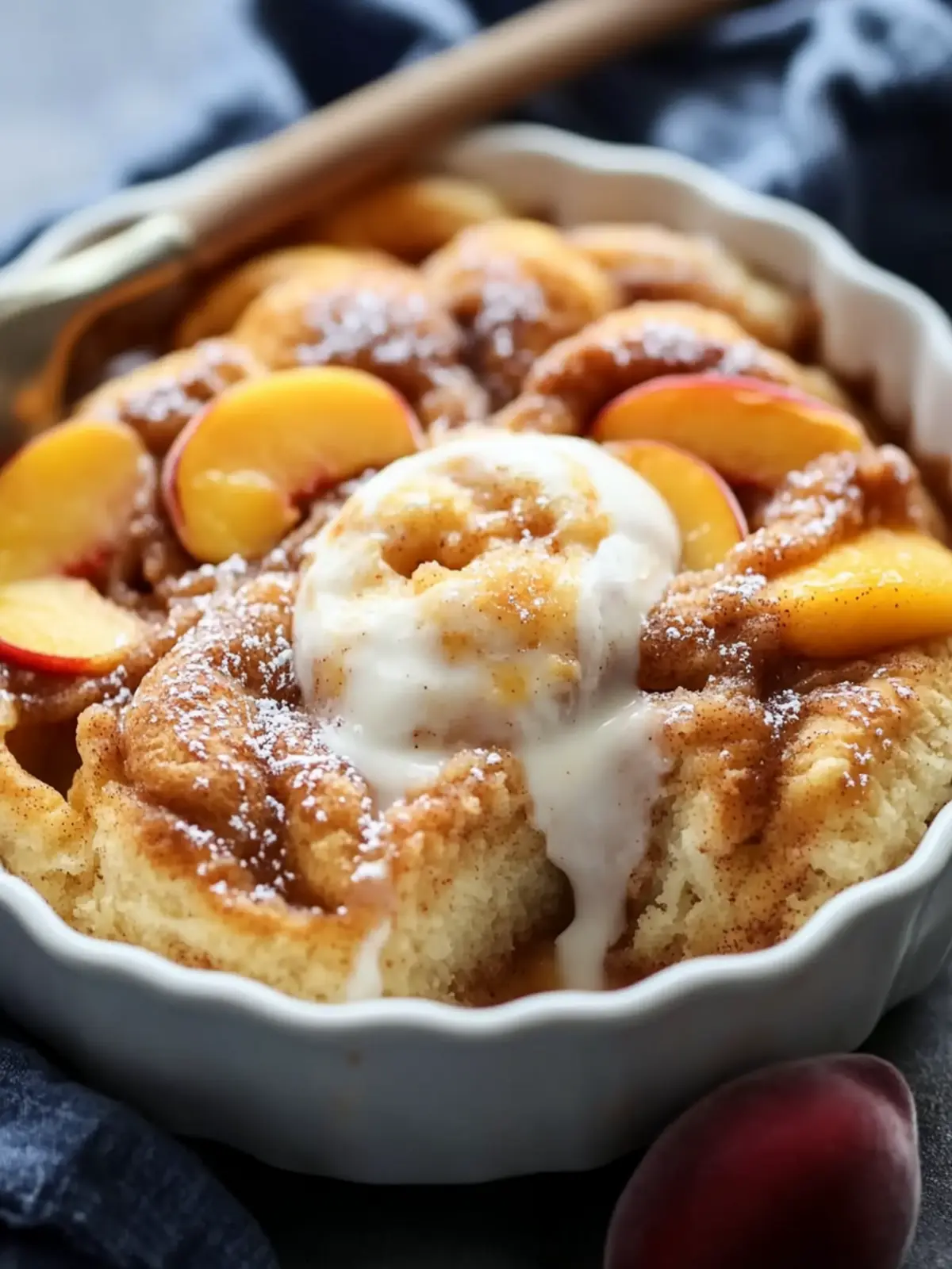 Peach Cobbler Cinnamon Rolls: Warm, Fluffy Bliss Awaits 3 Peach Cobbler Cinnamon Rolls