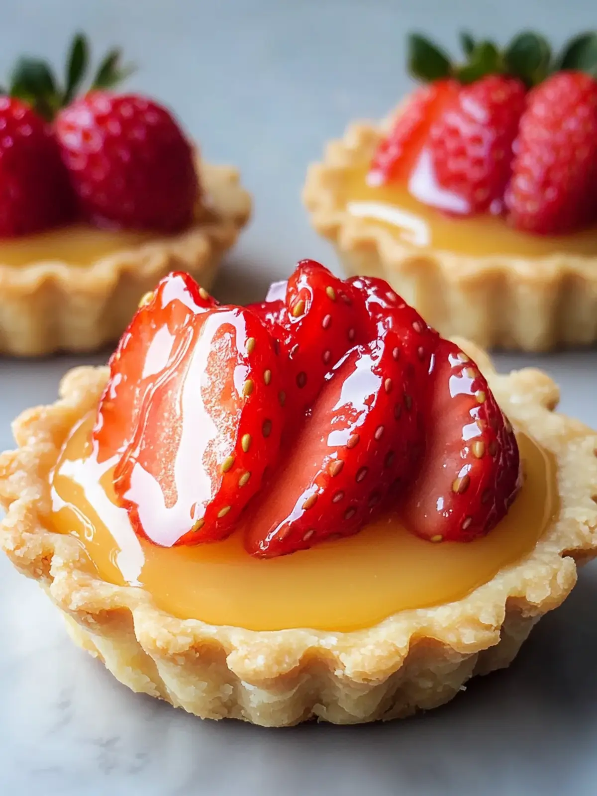 Strawberry Honey Custard Tarts: Your Perfect Spring Dessert 2 Strawberry Honey Custard Tarts