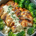 Grilled Chicken & Broccoli Bowls with Creamy Garlic Sauce in 30 Minutes 7 Grilled Chicken & Broccoli Bowls with Creamy Garlic Sauce