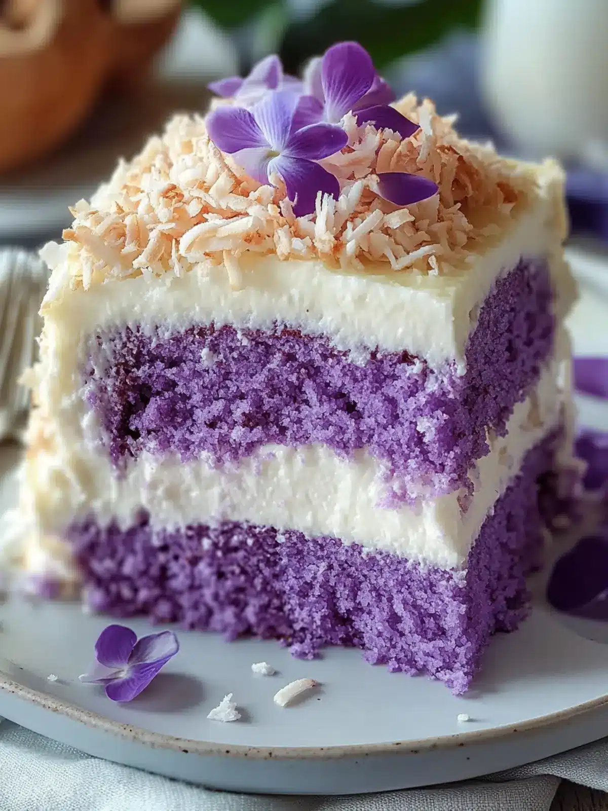 Ube Coconut Cake: Your New Favorite Tropical Dessert 2 Ube Coconut Cake