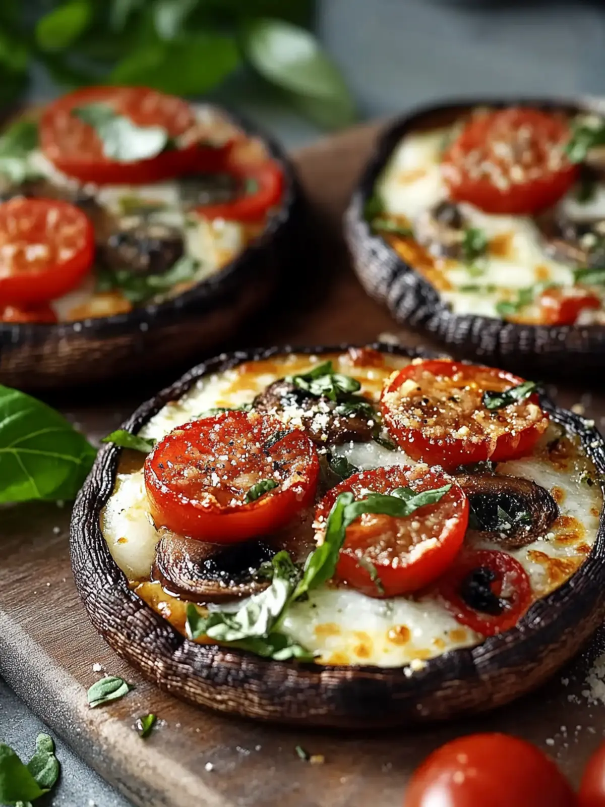 Delicious Low-Carb Portobello Pizzas Ready in 20 Minutes 3 Low-Carb Portobello Pizzas