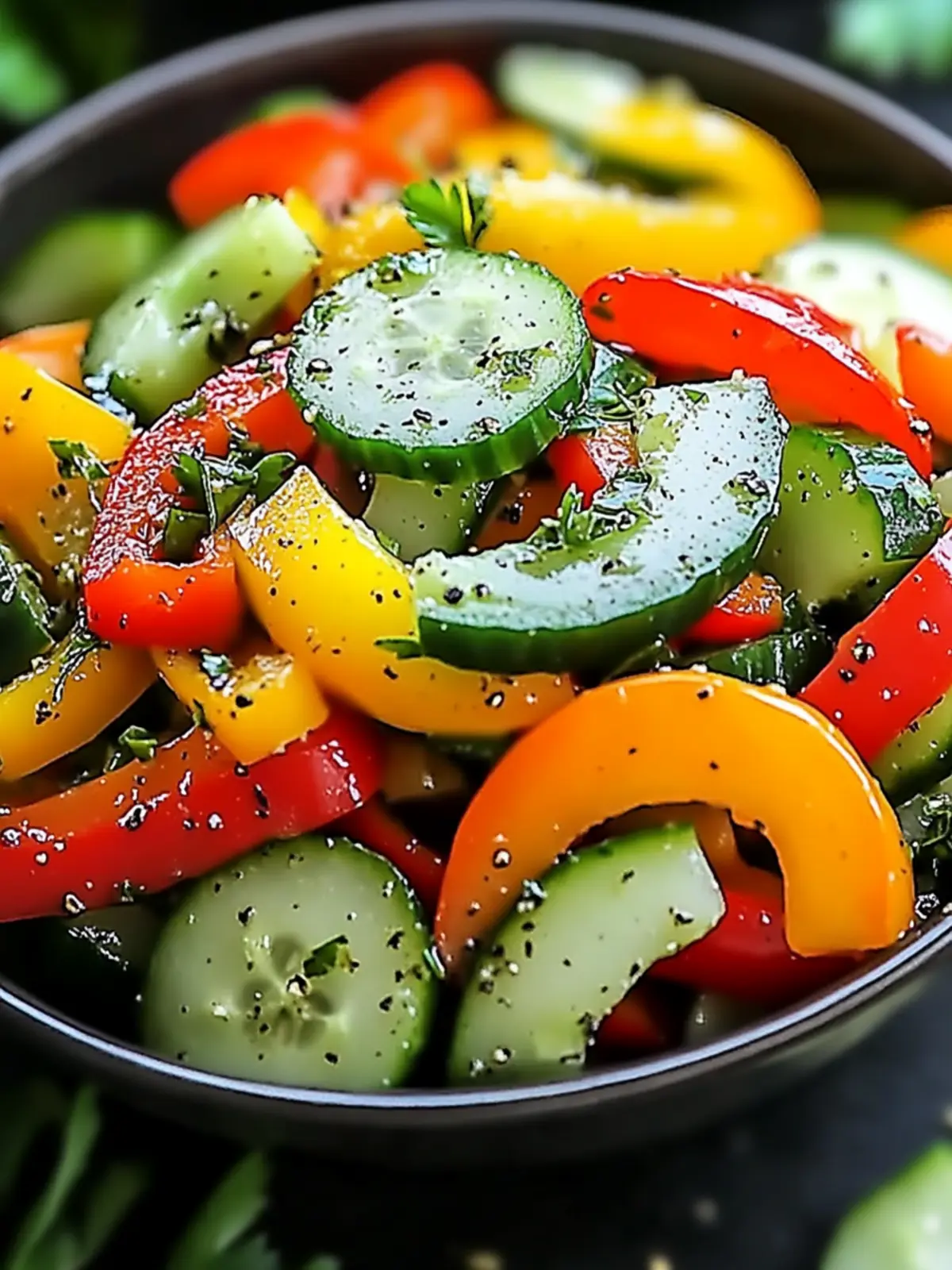 Crisp Cucumber Sweet Pepper Salad: A No-Cook Summer Delight 3 Cucumber Sweet Pepper Salad
