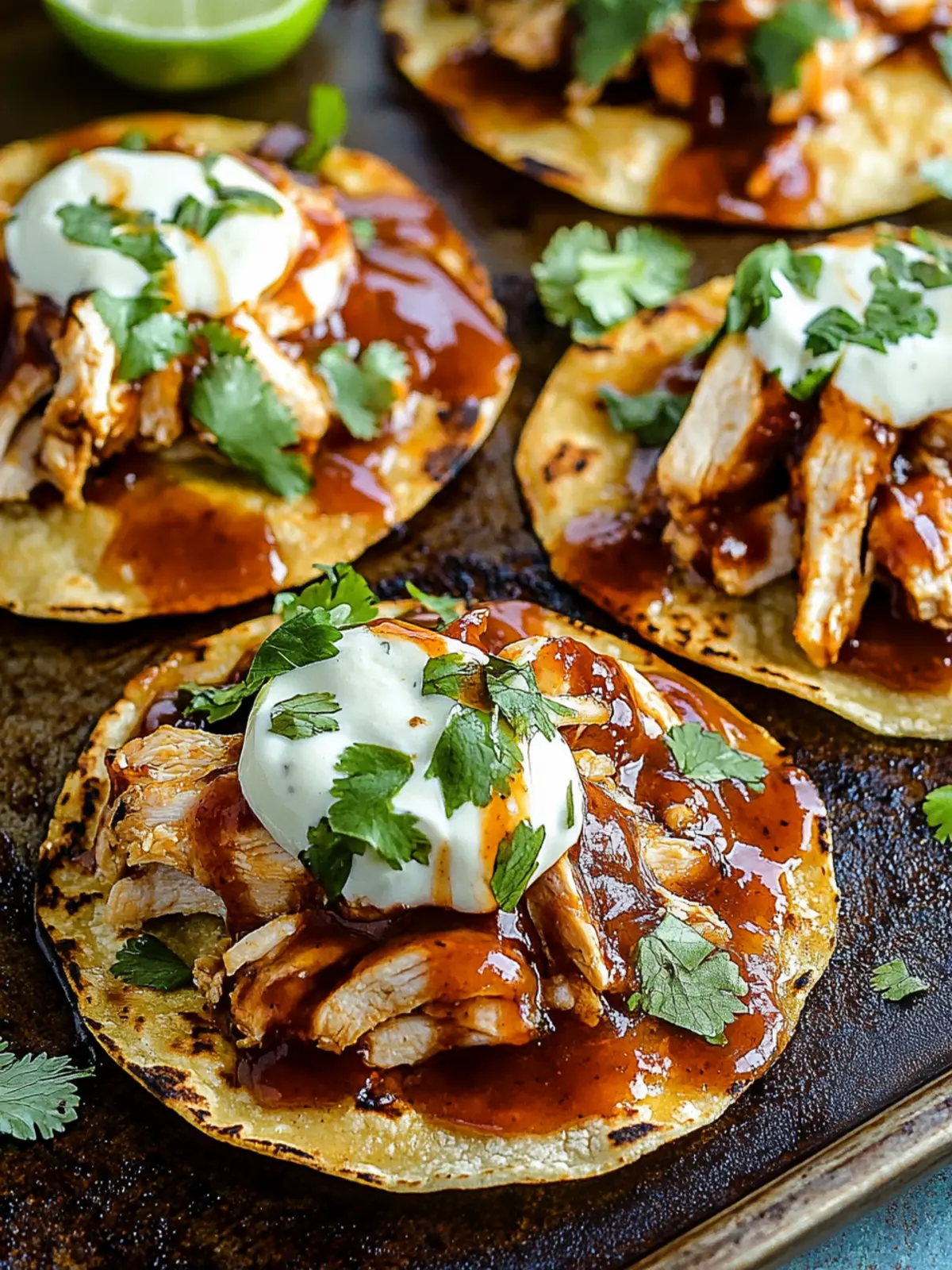 Savory BBQ Chicken Tostadas Ready in Just 25 Minutes 2 BBQ Chicken Tostadas