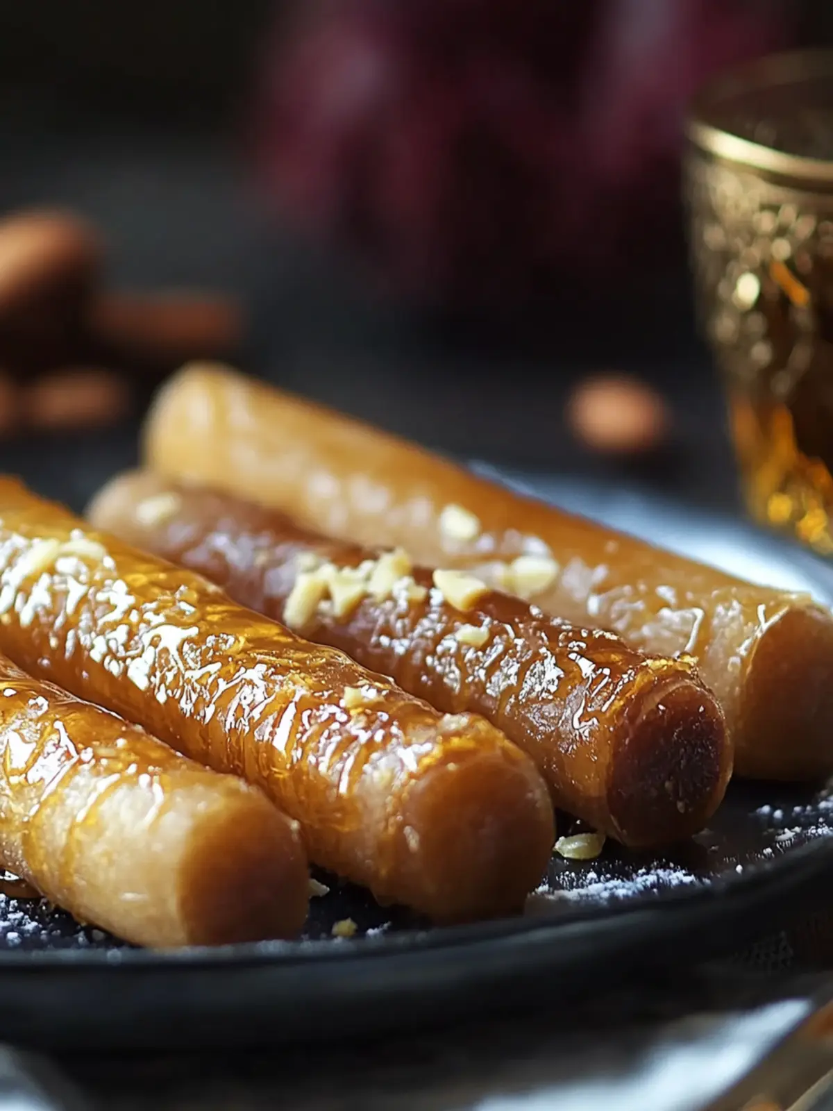 Moroccan Honey and Almond Cigars: Gluten-Free Sweet Bliss 5 Moroccan Honey and Almond Cigars