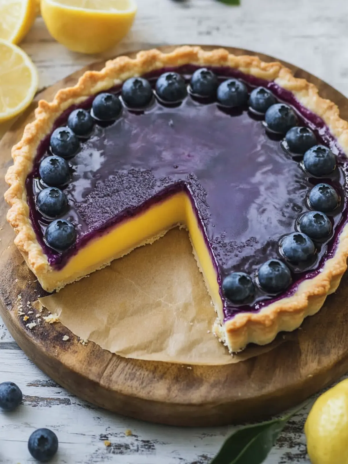 Delicious Blueberry-Lemon Curd Tart for a Sweet Summer Treat 5 Blueberry–Lemon Curd Tart