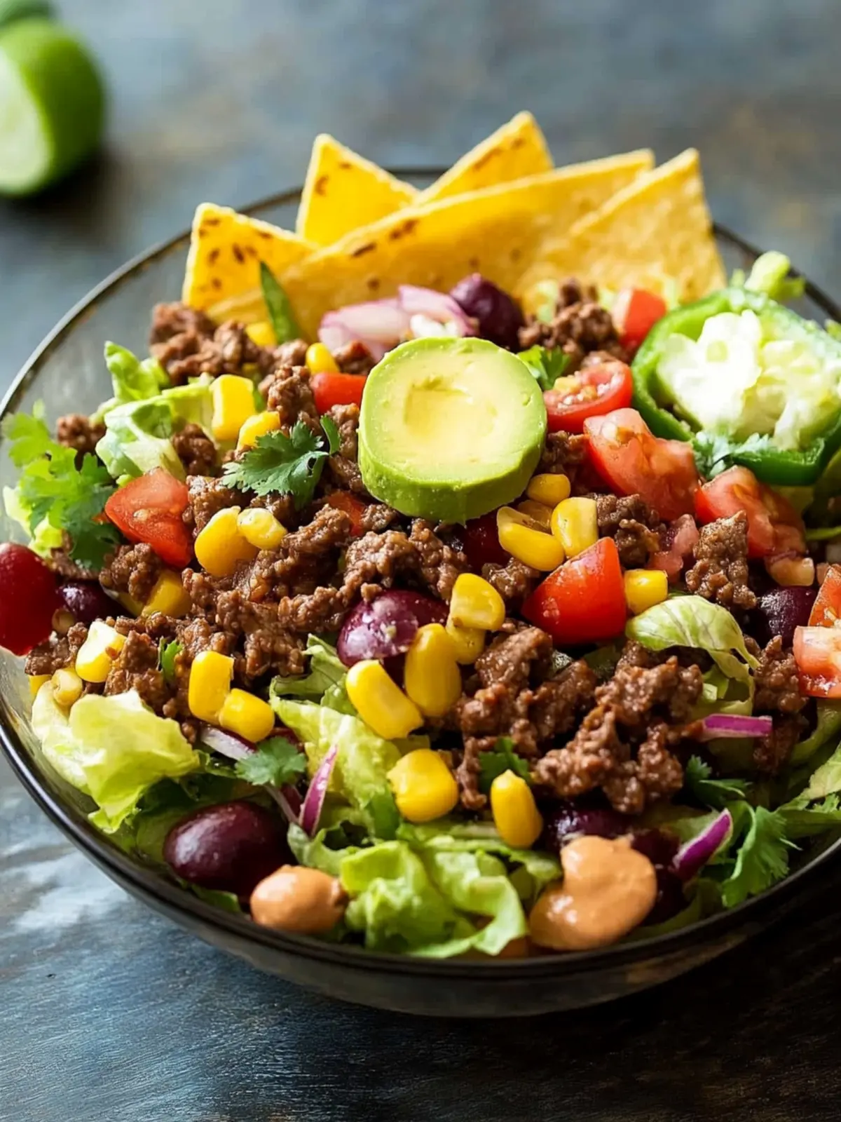 Delicious Beef Taco Salad Ready in Just 30 Minutes 2 Beef Taco Salad