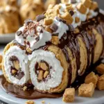 S’mores Explosion Cookie Dough Ice Cream Rolls for Summer Fun 6 S’mores Explosion Cookie Dough Ice Cream Rolls