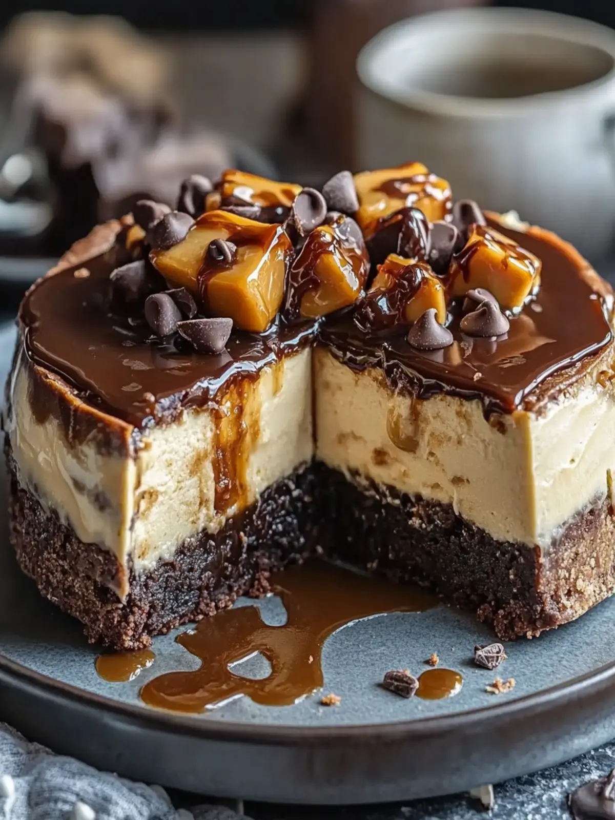 Indulge in Caramel Brownie Cheesecake for Ultimate Bliss 5 Caramel Brownie Cheesecake