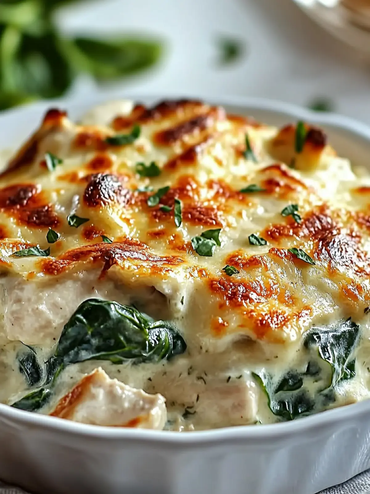 Creamy Chicken and Spinach Casserole for Cozy Family Nights 3 Creamy Chicken and Spinach Casserole