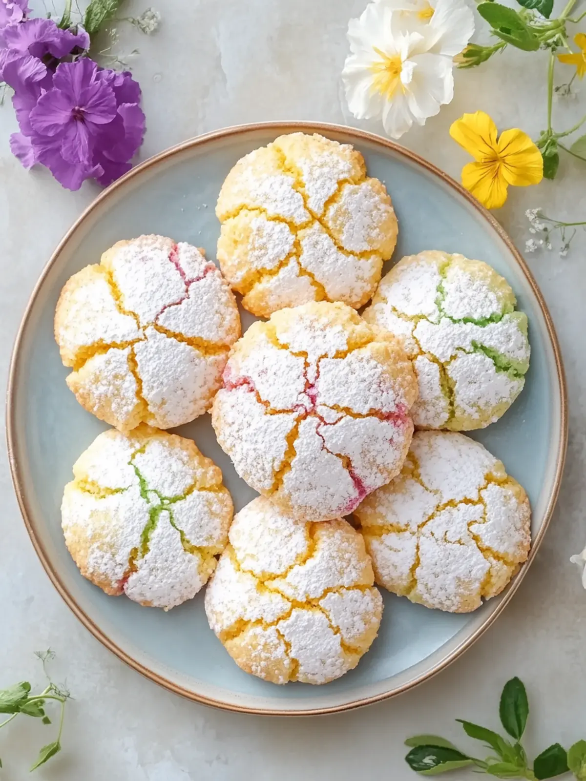 Chewy Springtime Crinkle Cookies for an Irresistible Treat 4 Chewy Springtime Crinkle Cookies