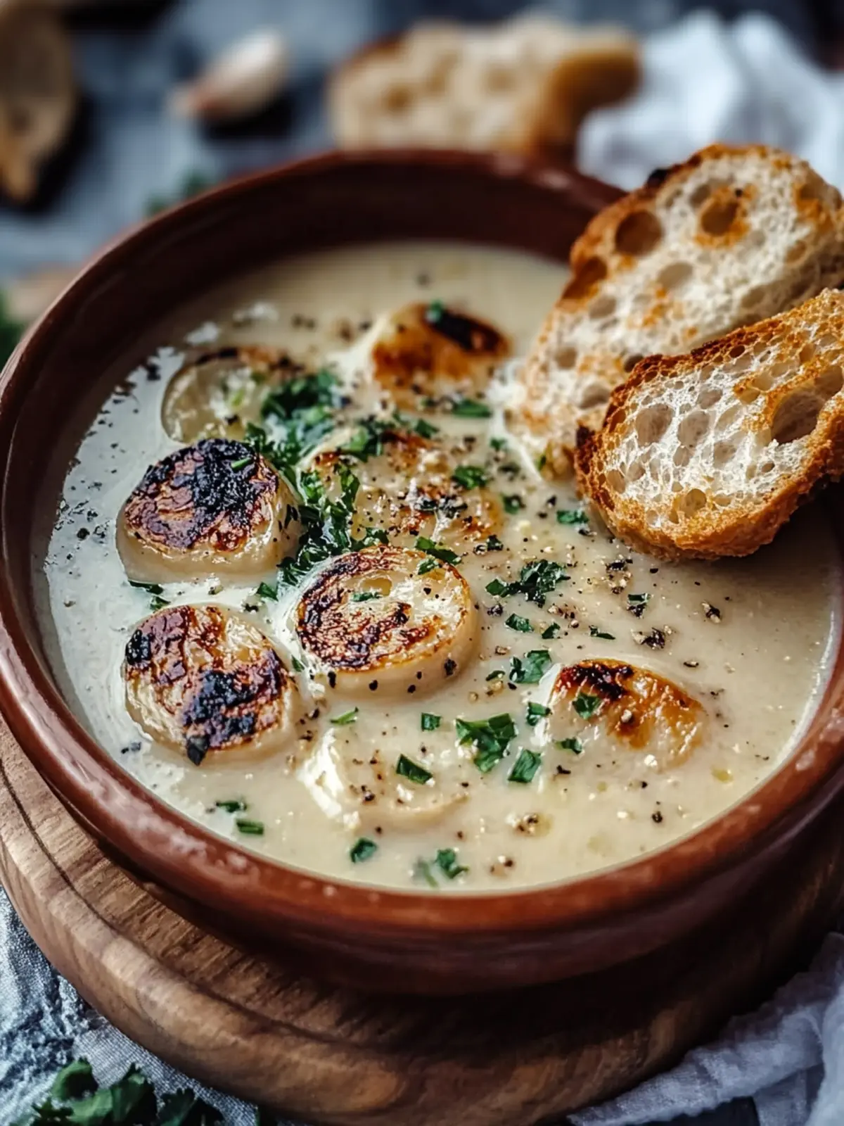 Warm Your Soul with Rustic French Garlic Soup Delight 4 Rustic French Garlic Soup