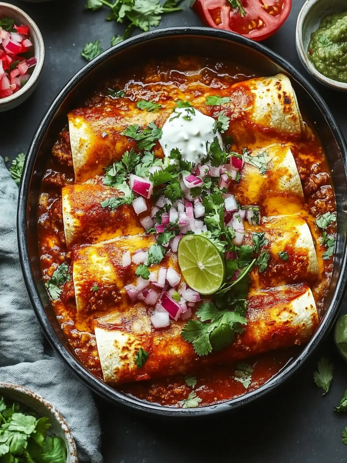 Irresistible Birria Enchiladas: Comfort Food with a Kick 2 Birria Enchiladas