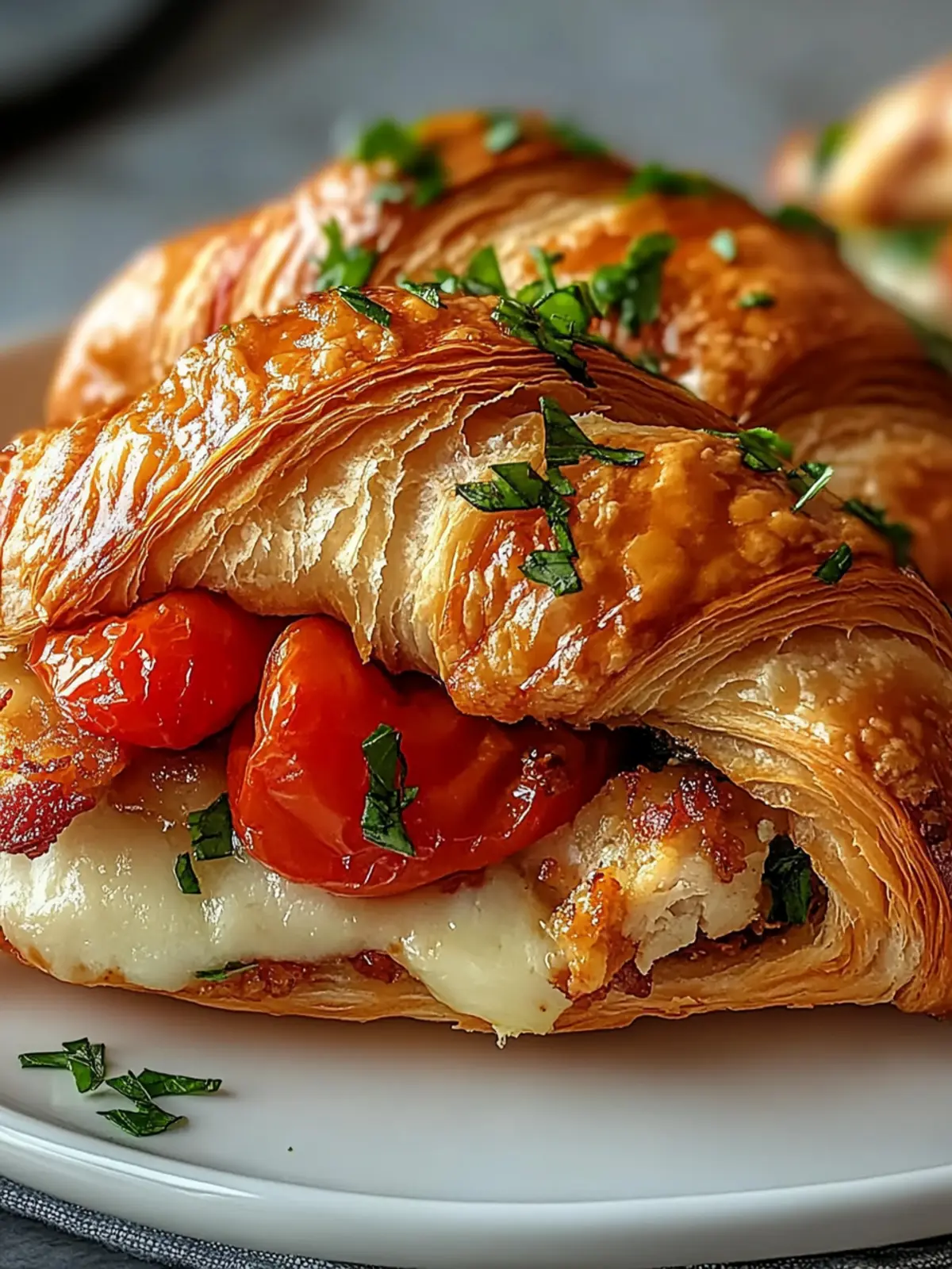 Roasted Tomato & Crispy Chicken Croissant for Breakfast Bliss 3 Roasted Tomato & Crispy Chicken Croissant