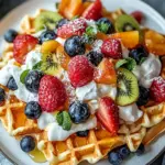 Fruity Breakfast Waffle Nachos for a Colorful Morning Boost 4 Fruity Breakfast Waffle Nachos