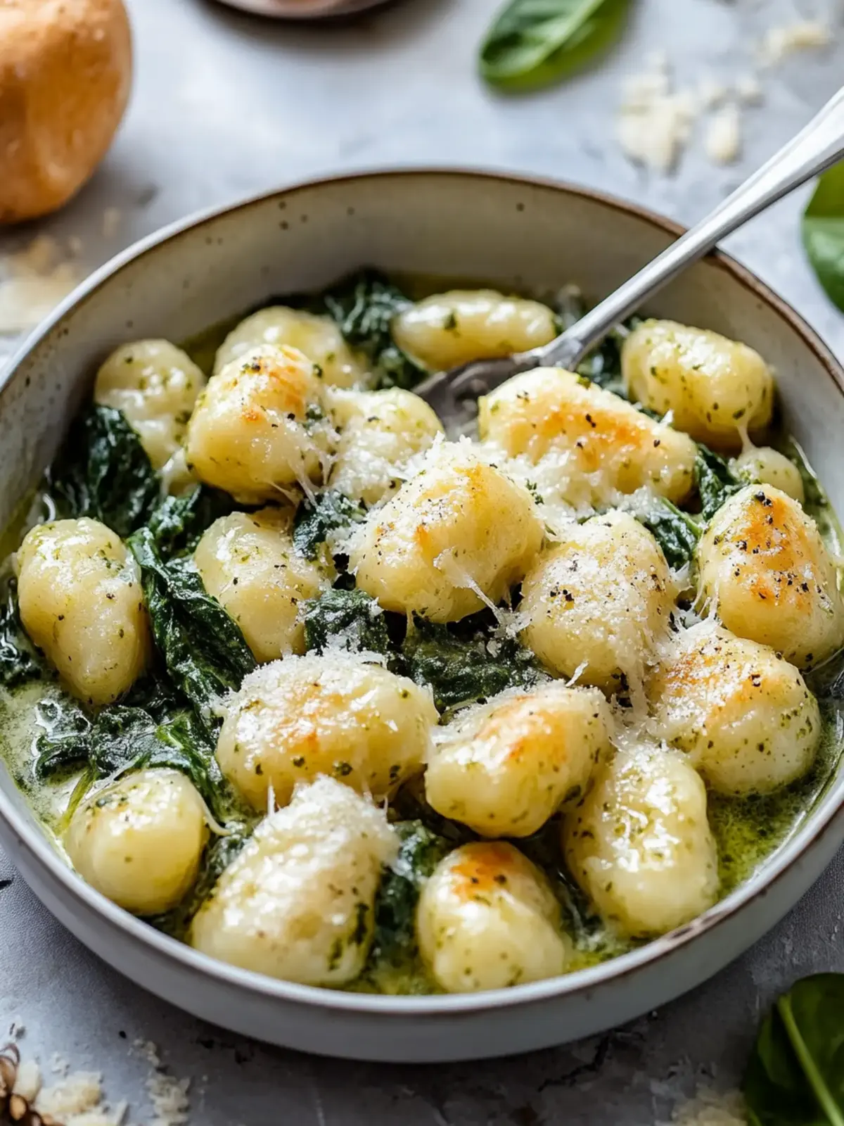 Creamy Pesto Gnocchi with Spinach and Artichokes in 30 Minutes 4 Creamy Pesto Gnocchi with Spinach and Artichokes