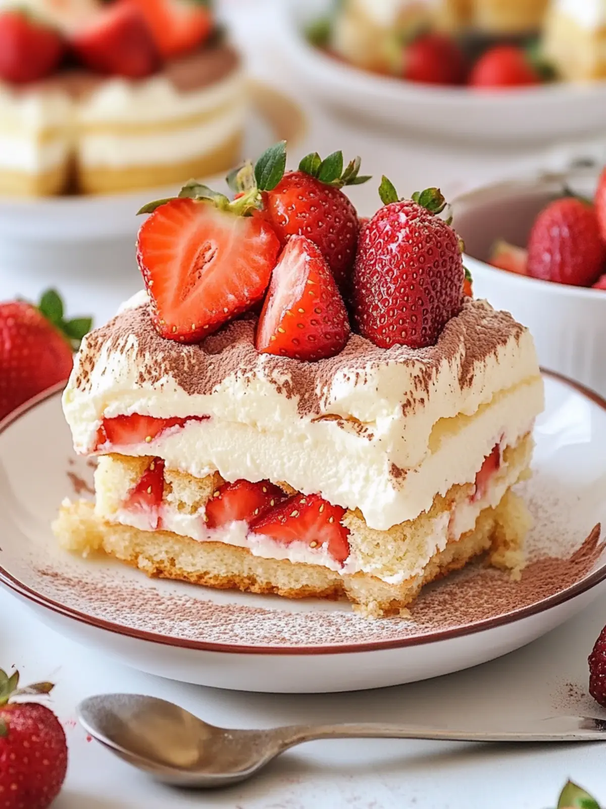 Delicious Strawberry Tiramisu: No-Bake Bliss for Summer 3 Strawberry Tiramisu