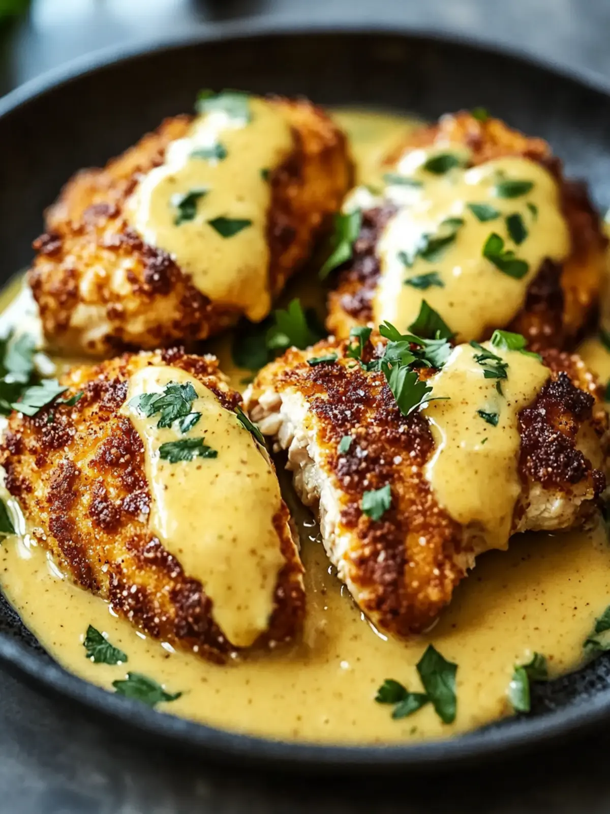 Pretzel Chicken with Mustard-Cheddar Sauce: A Crunchy Delight 2 Pretzel Chicken with Mustard-Cheddar Sauce