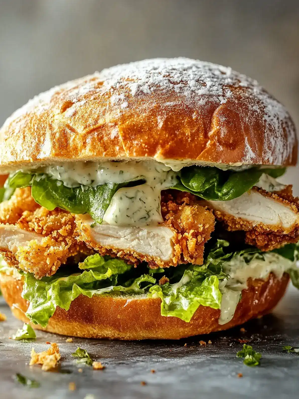 Crispy Chicken Caesar Sandwich You’ll Love for Lunch Today 2 Crispy Chicken Caesar Sandwich
